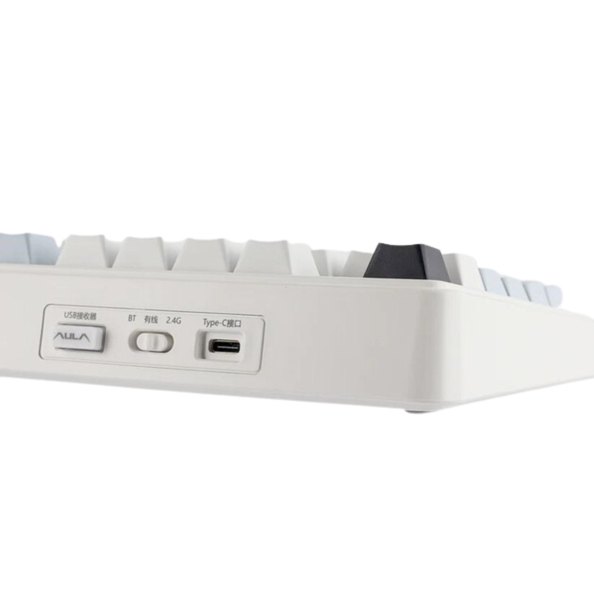 Клавиатура механическая беспроводная Aula F75 с подсветкой RGB и поддержкой Hot-Swap/гравировка ENG/UA/RU White/Blue (GS-258) - фото 6 Клавиатура механическая беспроводная Aula F75 с подсветкой RGB и поддержкой Hot-Swap/гравировка ENG/UA/RU White/Blue (GS-258) - фото 6