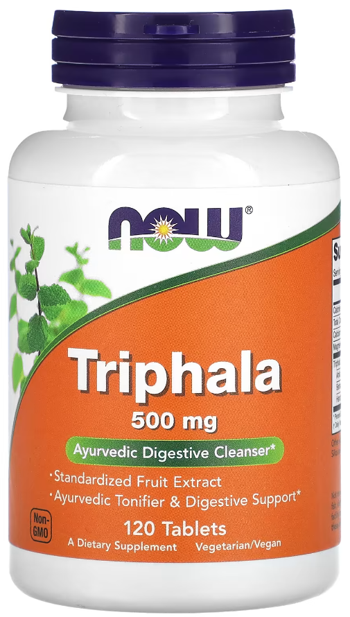 Комплекс Трифала NOW Foods Triphala 500 мг 120 таблеток Комплекс Трифала NOW Foods Triphala 500 мг 120 таблеток