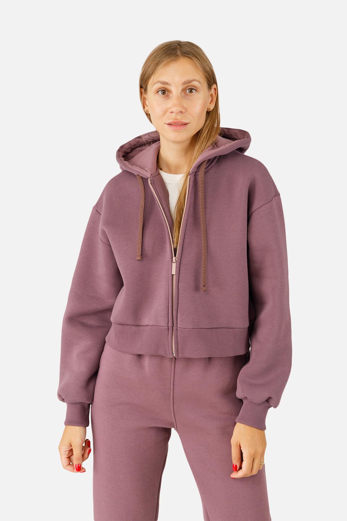 Толстовка жіноча ЦБ-00254557 р. 44 Фіолетовий (SKT001004675) - фото 2
