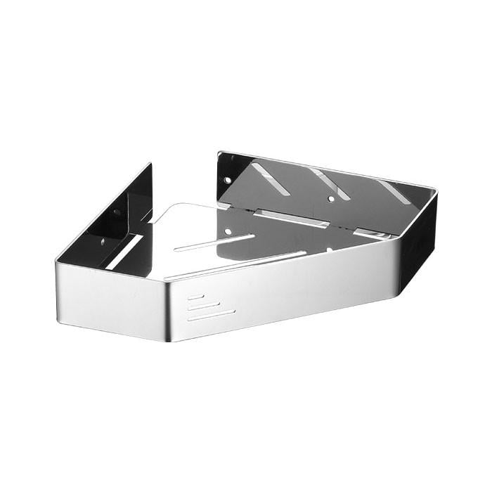 Полка для ванной комнаты угловая Tauset H5187 Angular зеркальная из нержавеющей стали 25 см (2657)