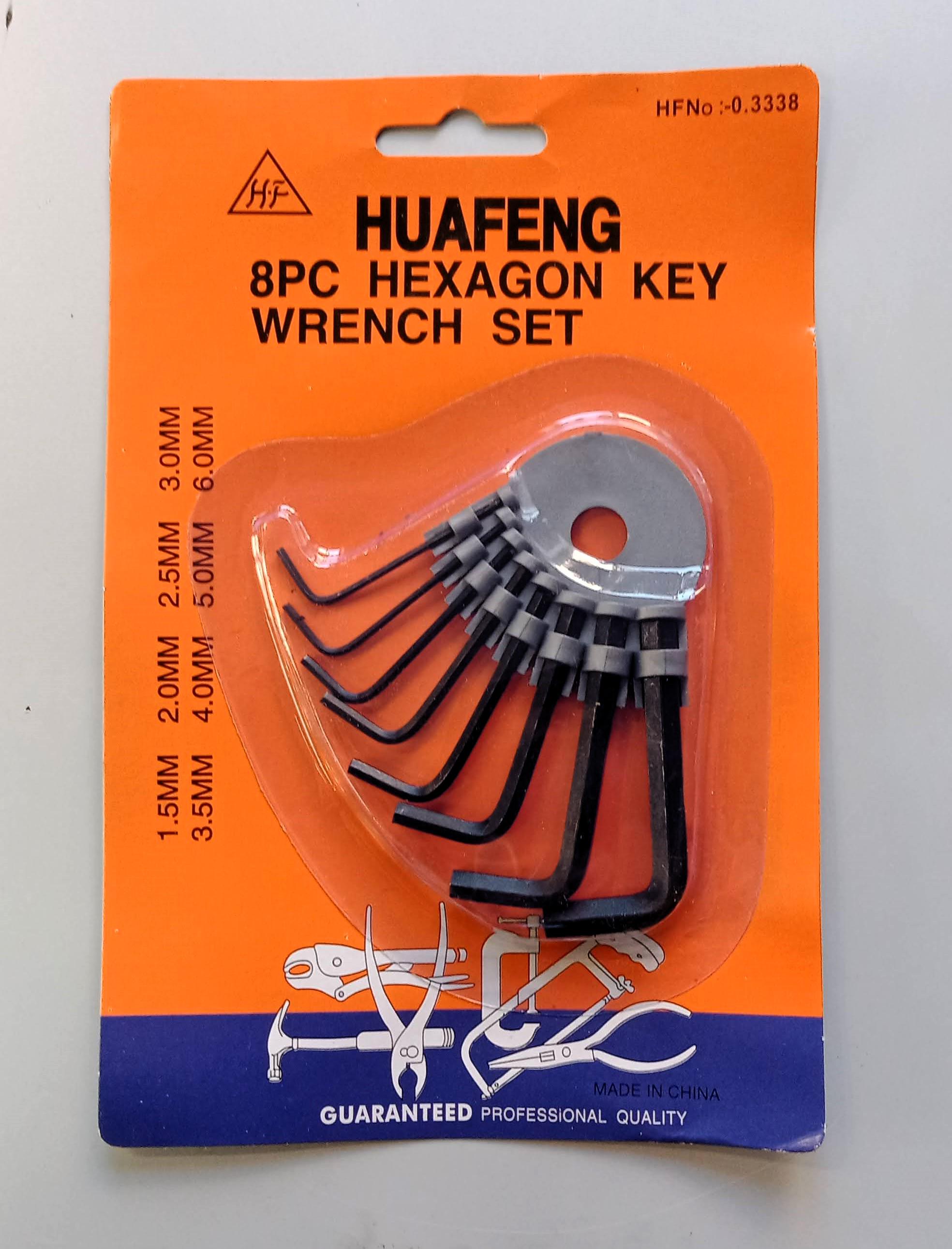 Набор ключей Huafeng Г-образной формы 1,5-6 мм Набор ключей Huafeng Г-образной формы 1,5-6 мм