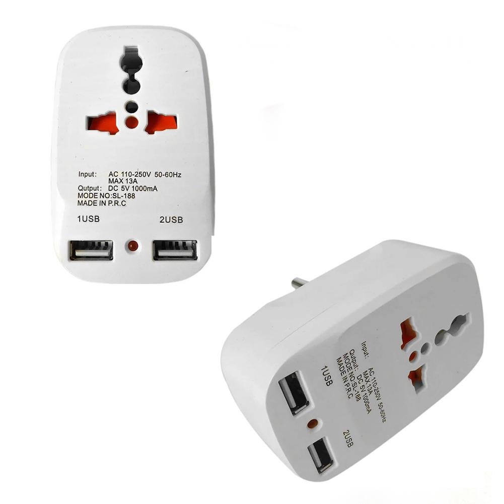 Тройник сетевой Travel Adaptor 823 2 Usb - фото 3