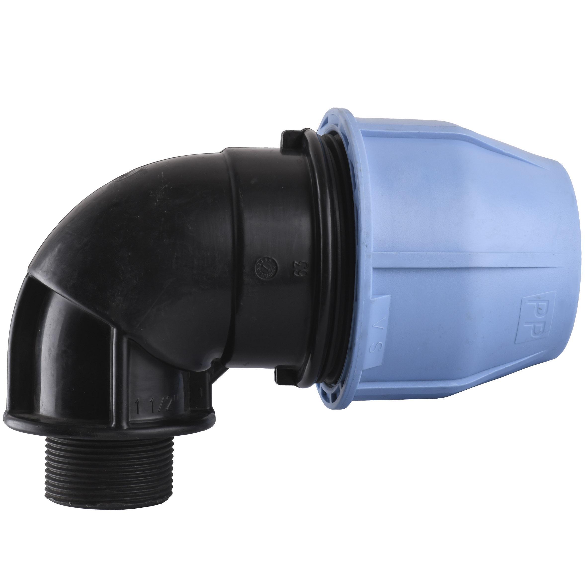 Колено ПНД Vsplast 63 мм x 1 1/2" ЗР 4003 (000007901)