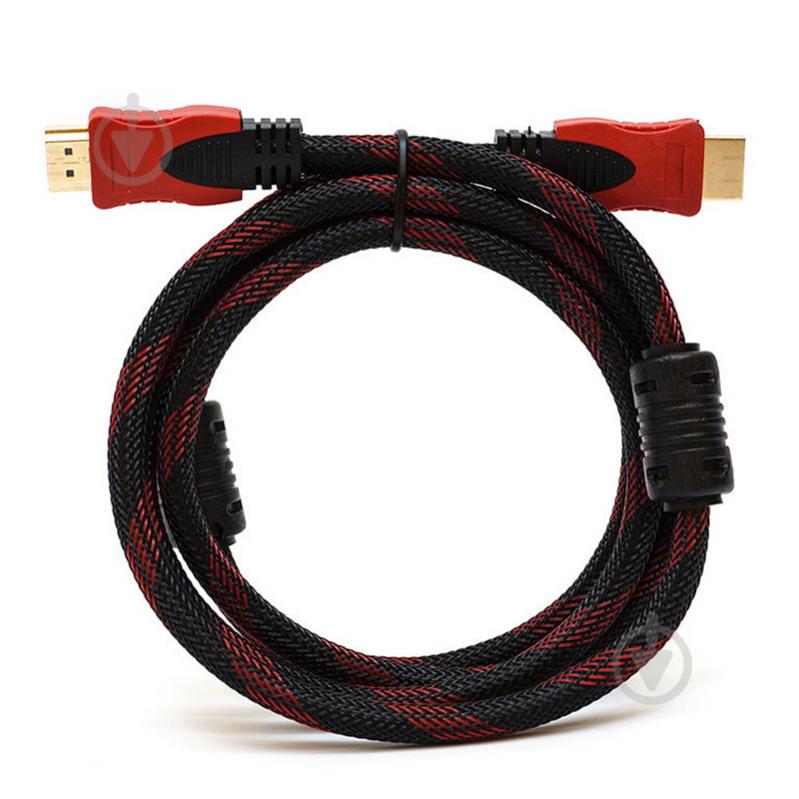 Кабель синхронизации Lesko HDMI-HDMI 3 м Black-red (1934-6248) - фото 3