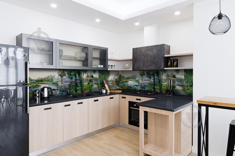 Скинали на кухню Zatarga «Бали» 650х2500 мм виниловая 3Д наклейка кухонный фартук самоклеящаяся Z180700/1