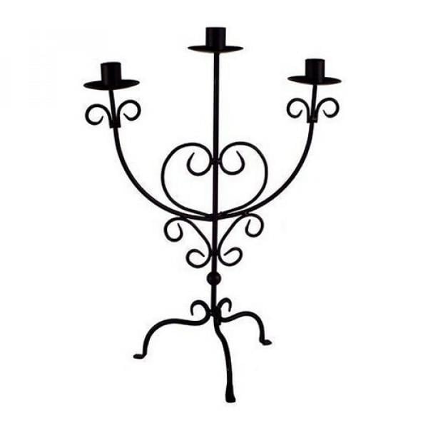 Підсвічник на 3 свічки Seta (13-189BLK)