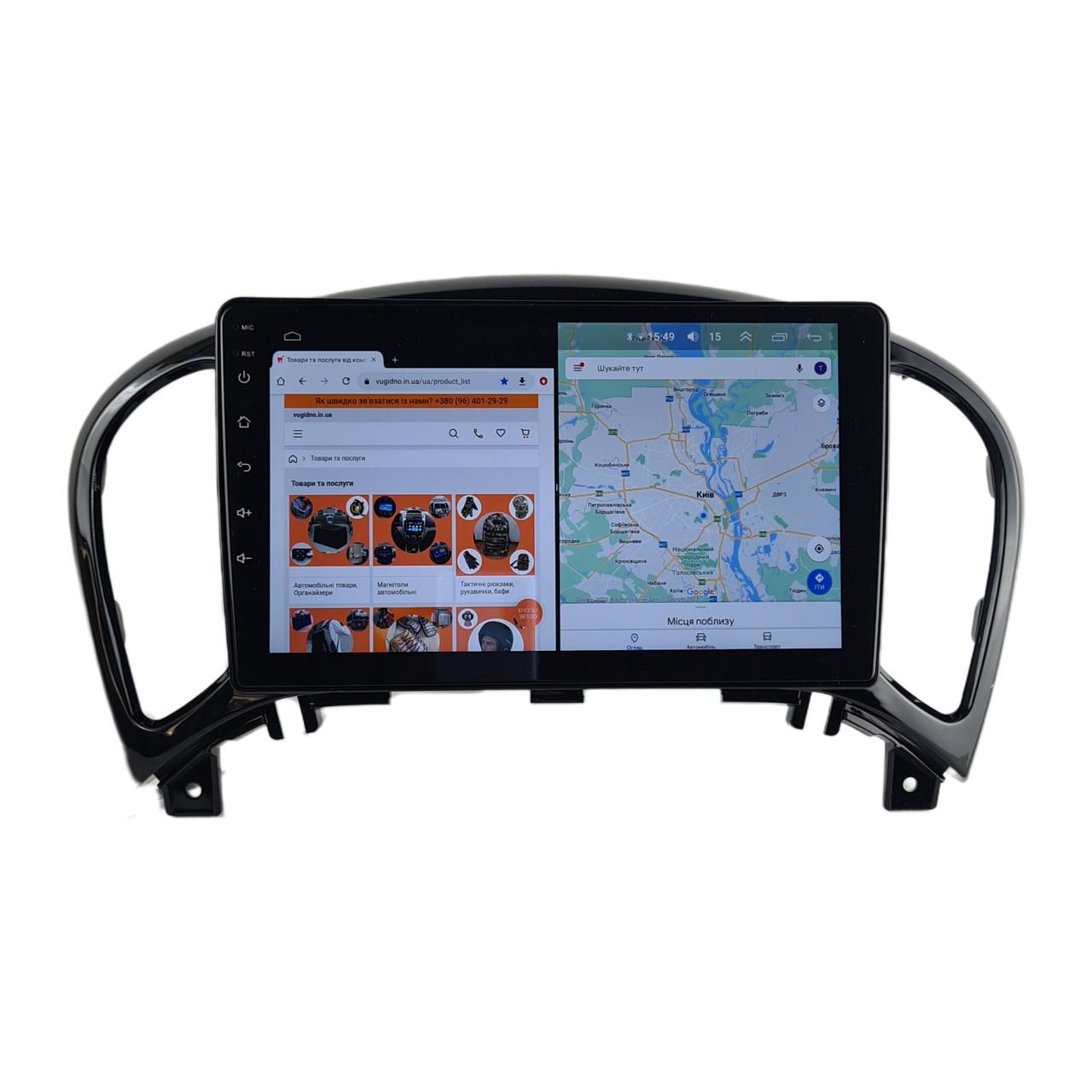 Автомагнитола для Nissan Juke 2010-2014 на Android 12+/CarPlay/8 core/XyAuto (М-НЖ-9-М3)