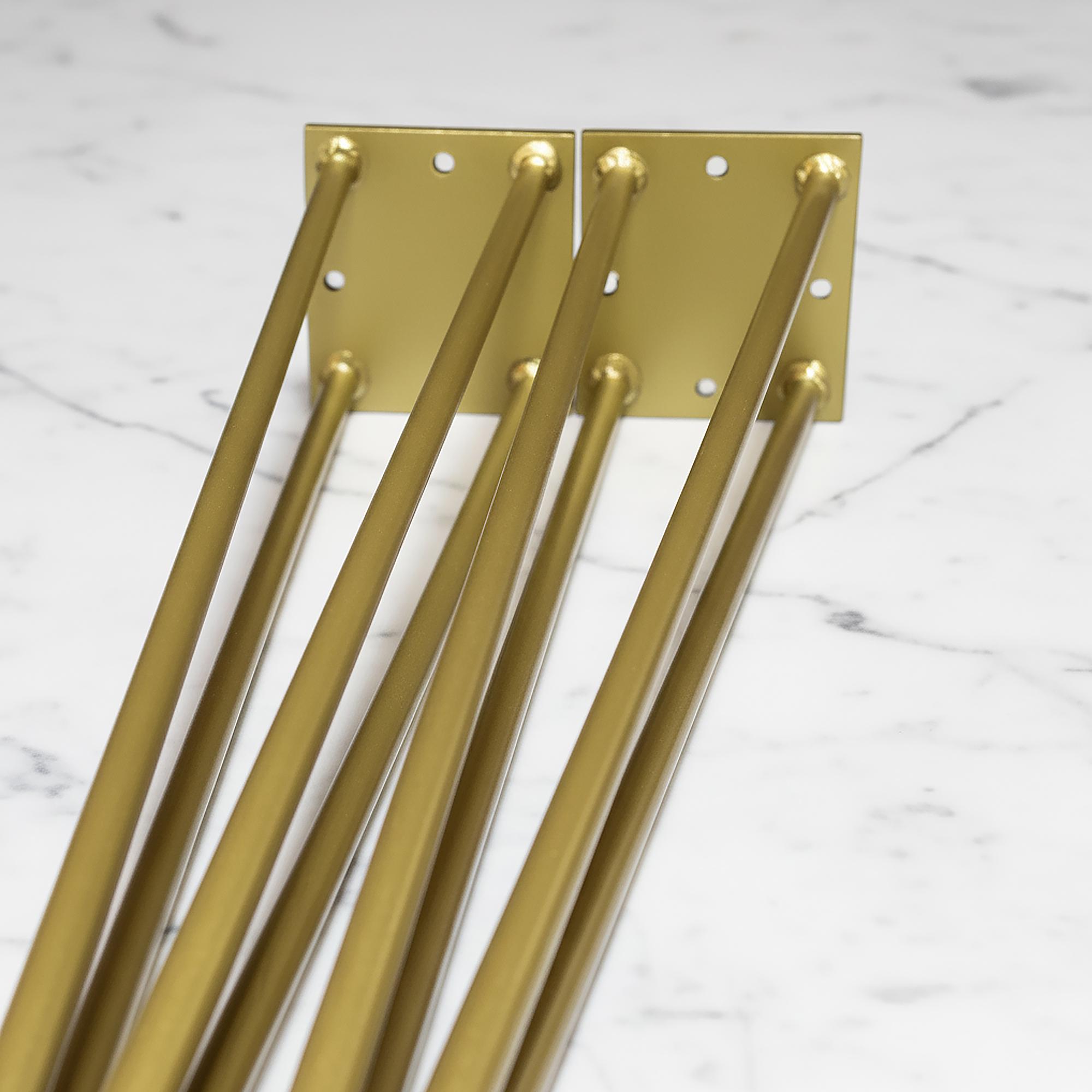 Ножка-шпилька для журнального стола из металла 450 мм Золотой (1147) - фото 2 Ножка-шпилька для журнального стола из металла 450 мм Золотой (1147) - фото 2