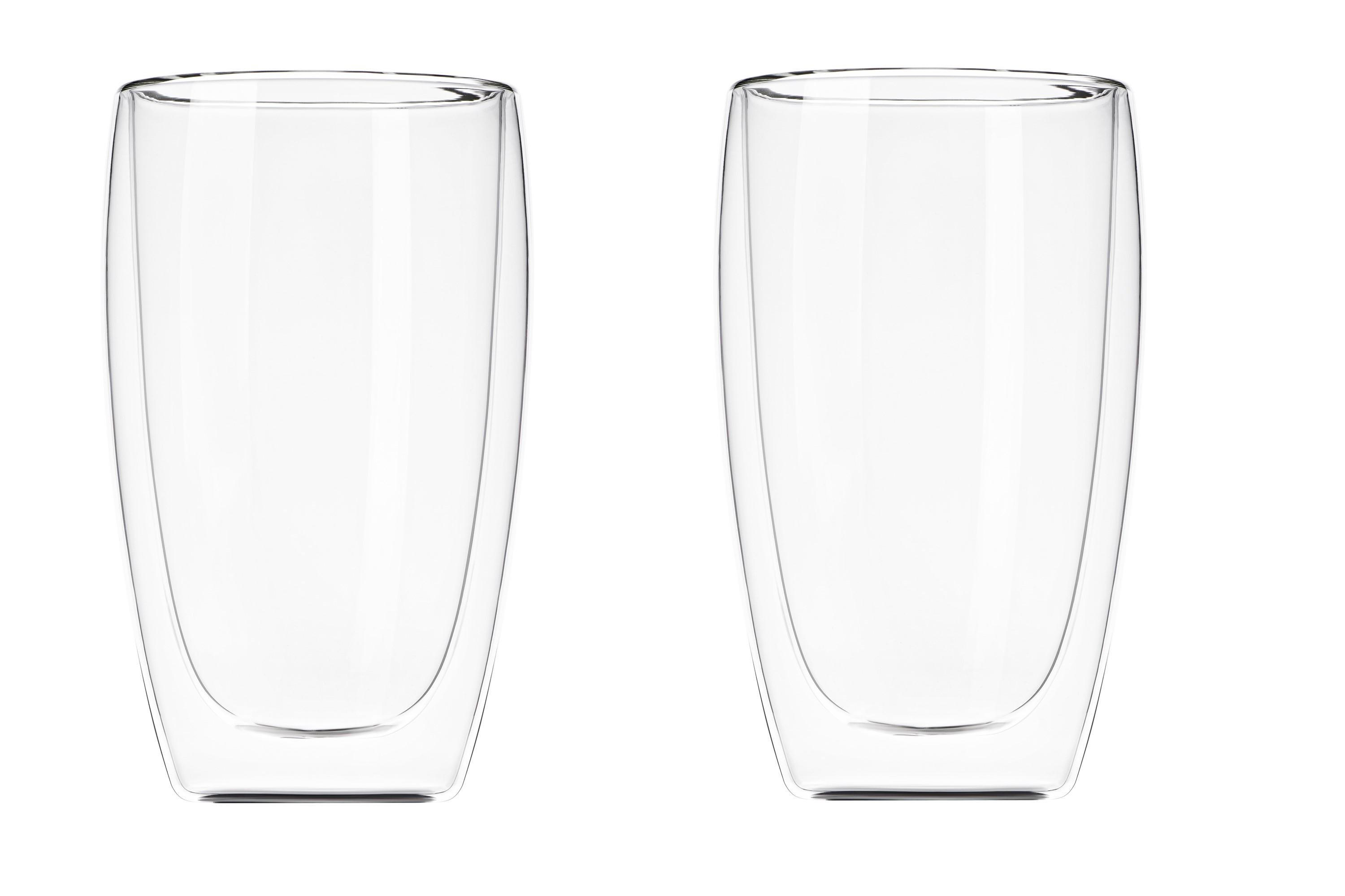 Набор чашек с двойными стенками Ardesto AR2645G 450 мл 2 шт. Прозрачный (327ae33a)