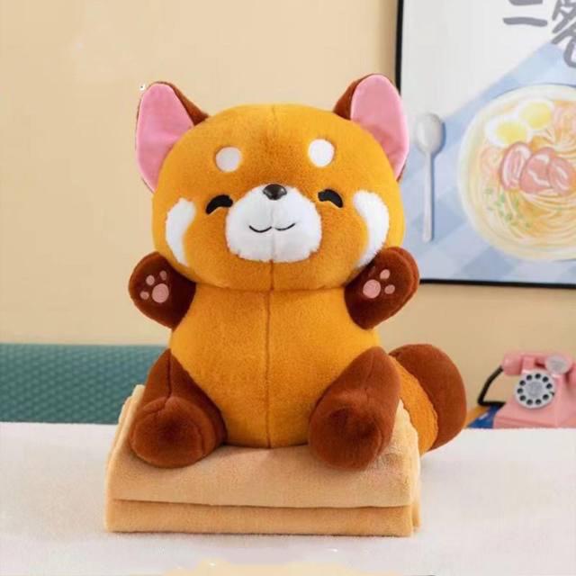 Игрушка мягкая Енот для детей и взрослых 3в1 Рыжий - фото 6