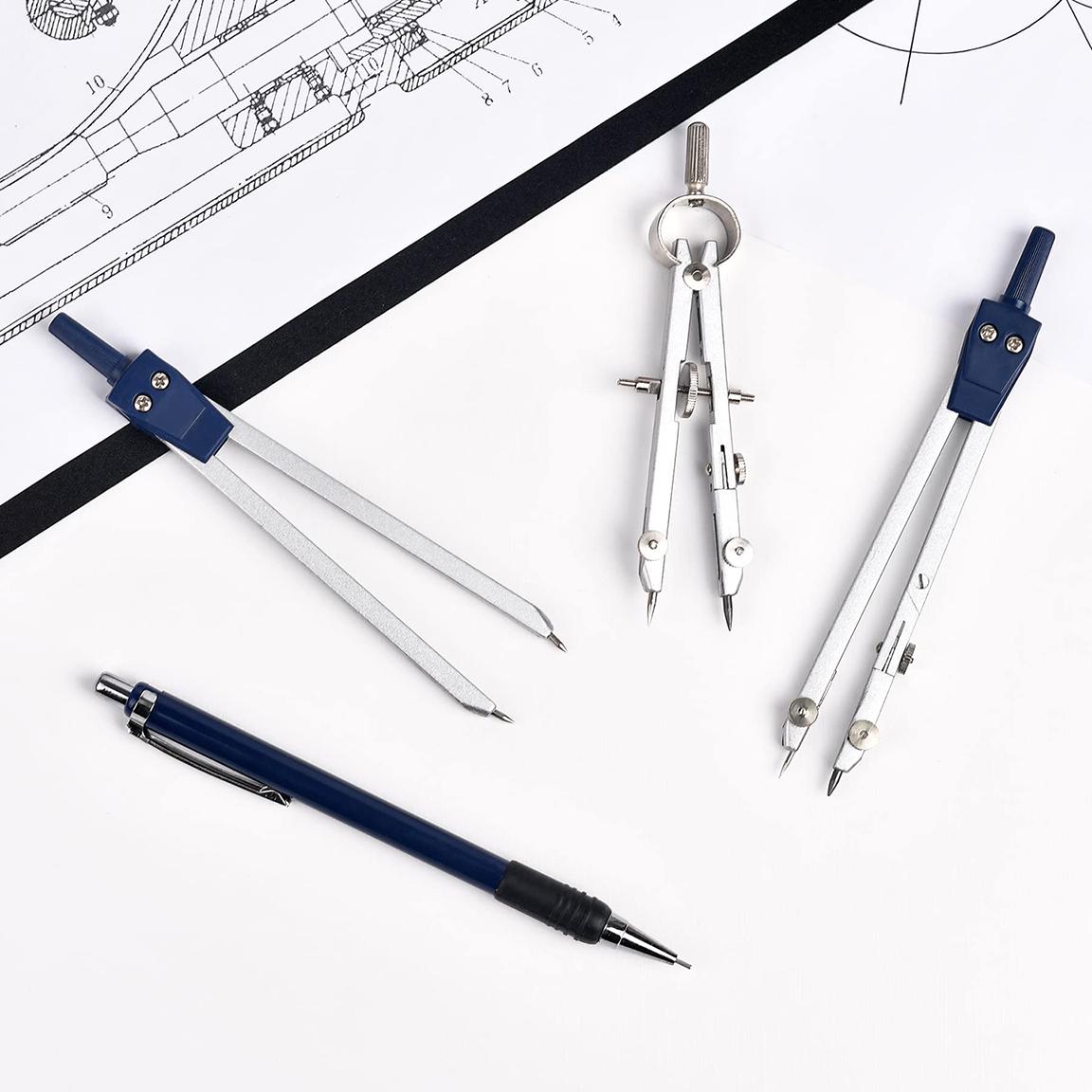 Набір інструментів для креслення Worison Готувальня на 9 пр. (7957-9) - фото 5 Набір інструментів для креслення Worison Готувальня на 9 пр. (7957-9) - фото 5