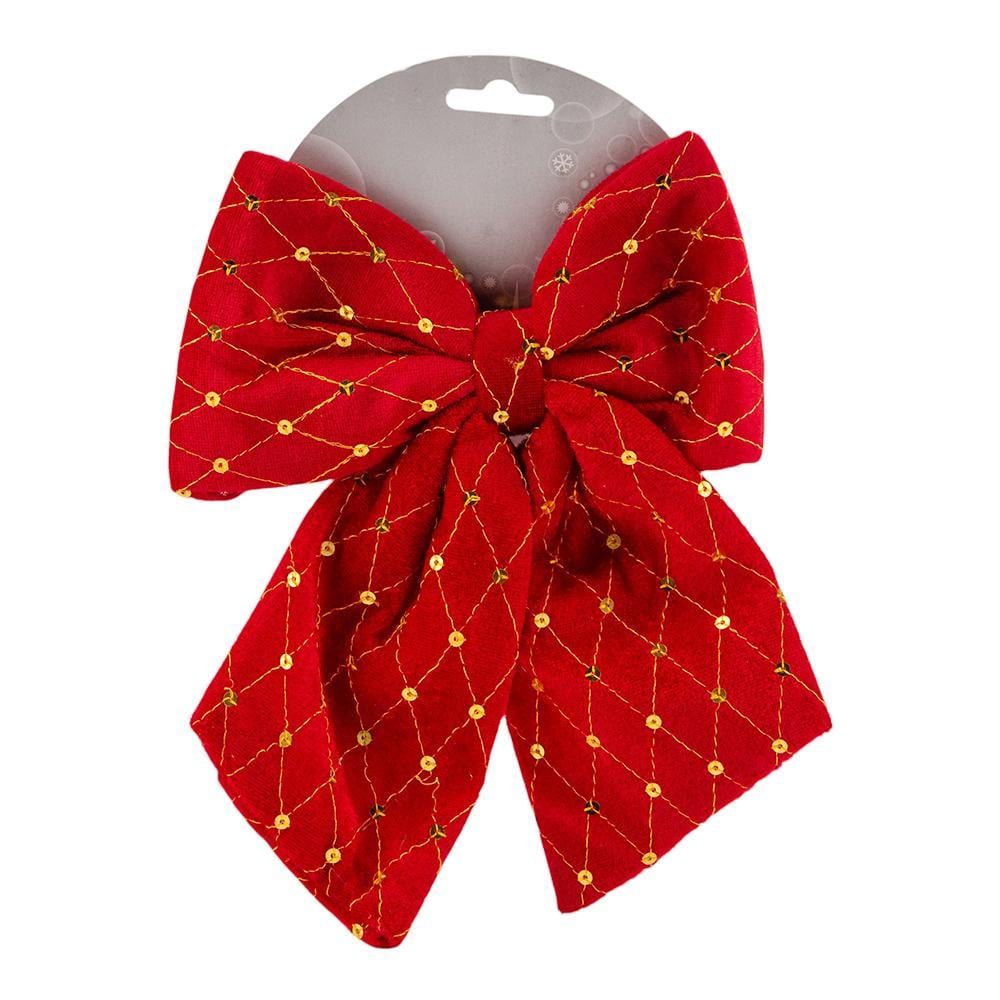 Елочная игрушка Новогодний бант 24 см (6040-052) Елочная игрушка Новогодний бант 24 см (6040-052)