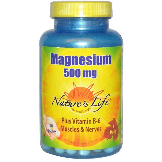 Микроэлемент Магний Nature's Life Magnesium 500 мг 100 Caps (NLI-00437)