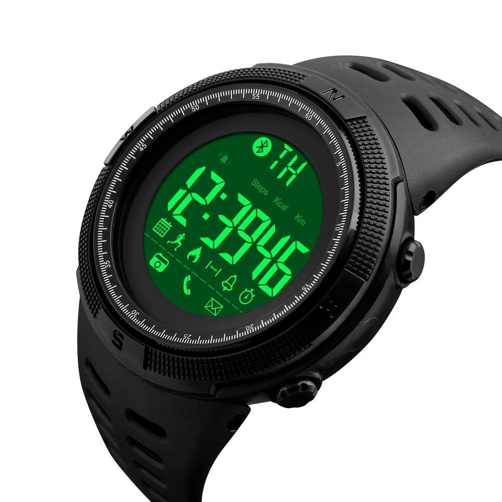 Наручний годинник Skmei Clever 1250 Чорний (1250 black) - фото 5 Наручний годинник Skmei Clever 1250 Чорний (1250 black) - фото 5