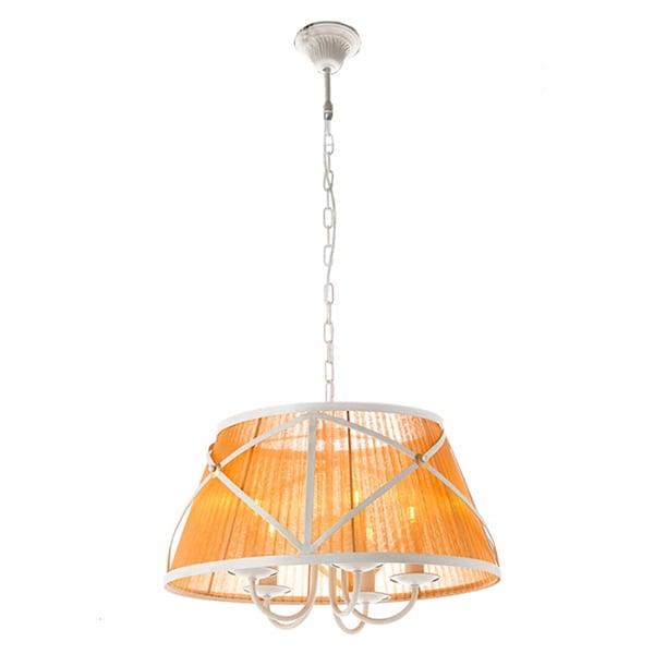 Подвесная люстра Flora с абажуром Оранжевый (FN004/5) Подвесная люстра Flora с абажуром Оранжевый (FN004/5)