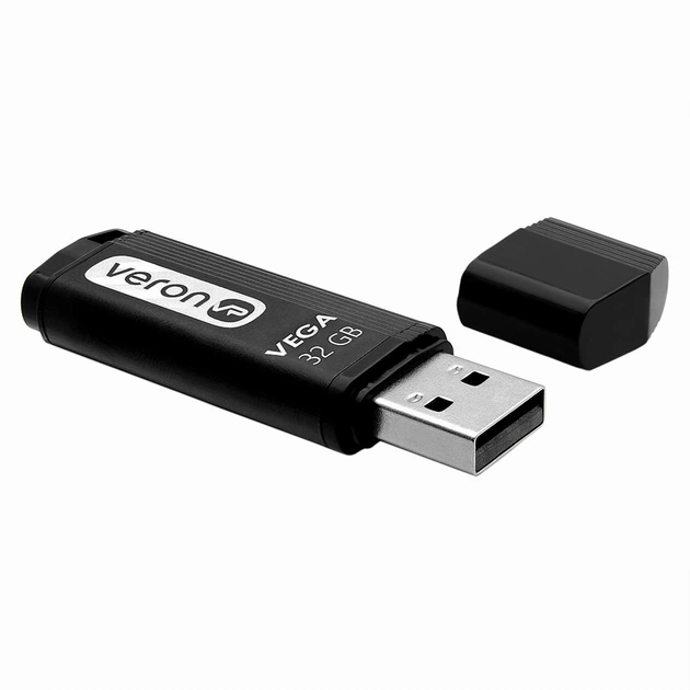 Флеш-накопичувач USB Veron USB Vega 121 32 Гб Чорний