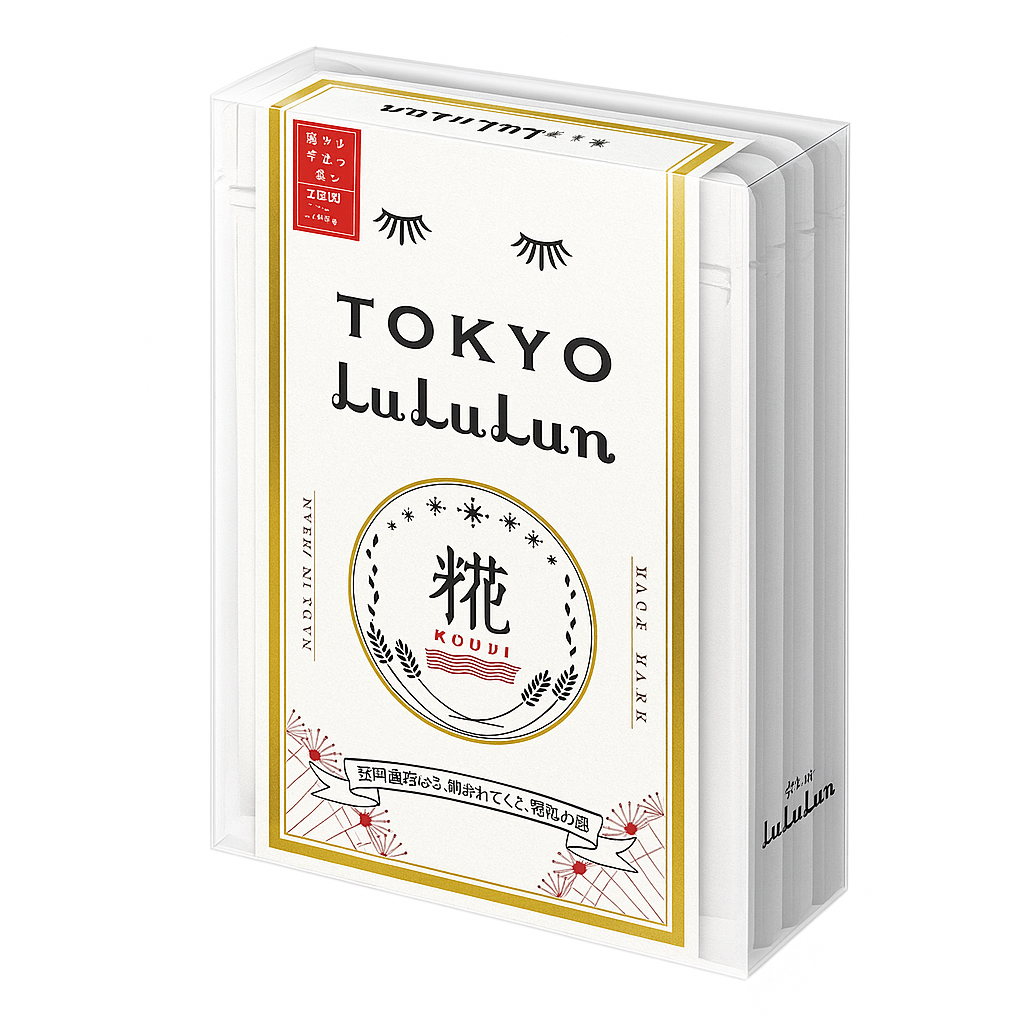 Маска для лица LuLuLun Face Mask Tokyo Kouji питательная маска с экстрактом сакэ и кодзи 7 шт. х 4 уп. (2733567254)