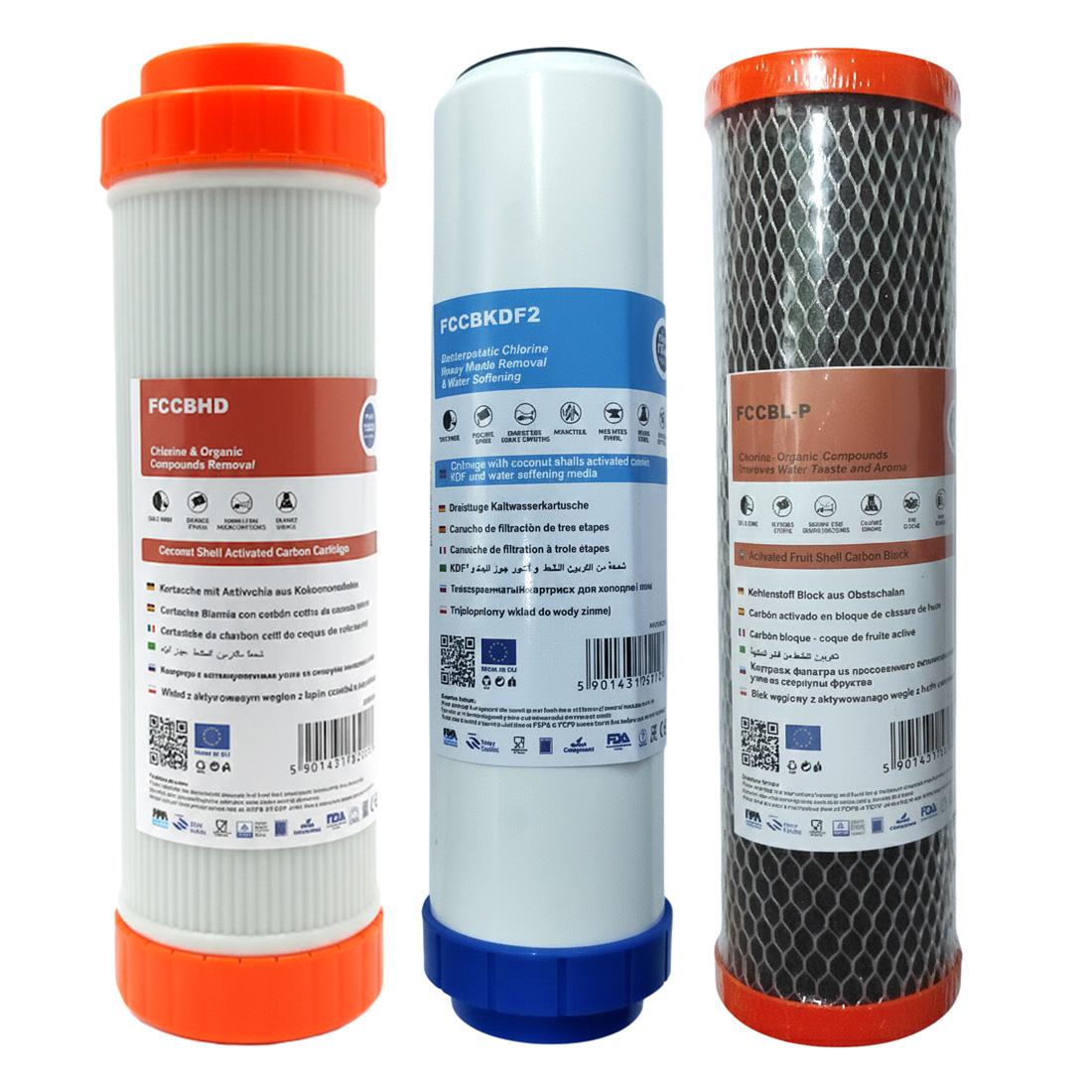 Набор картриджей Aquafilter усиленная очистка и смягчение воды/защита от бактерий (31494485)