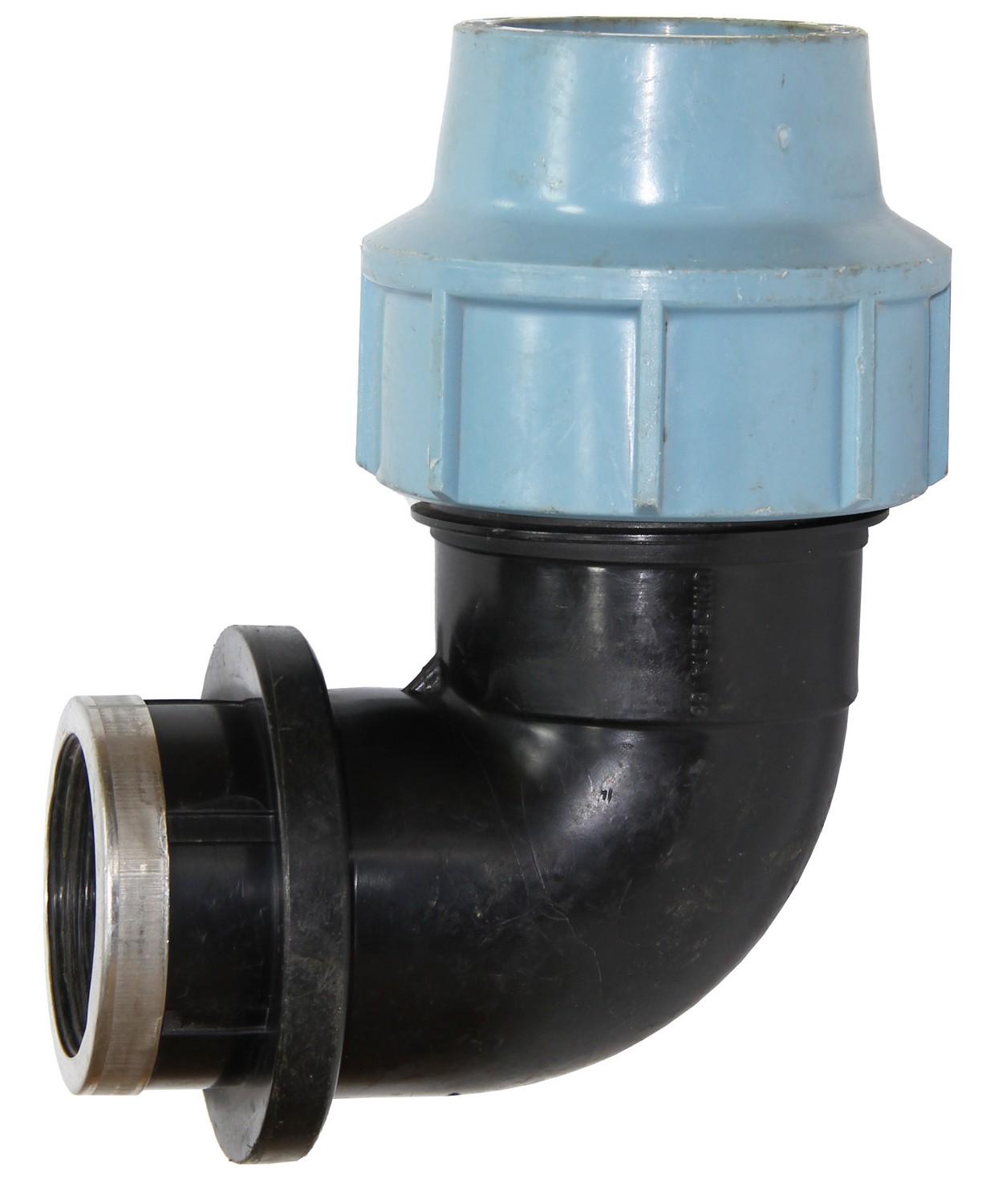 Коліно затискне Santan КВР для поліетиленових труб з внутрішнім різьбленням d 63 мм 90° 2" (AR3529) - фото 2 Коліно затискне Santan КВР для поліетиленових труб з внутрішнім різьбленням d 63 мм 90° 2" (AR3529) - фото 2