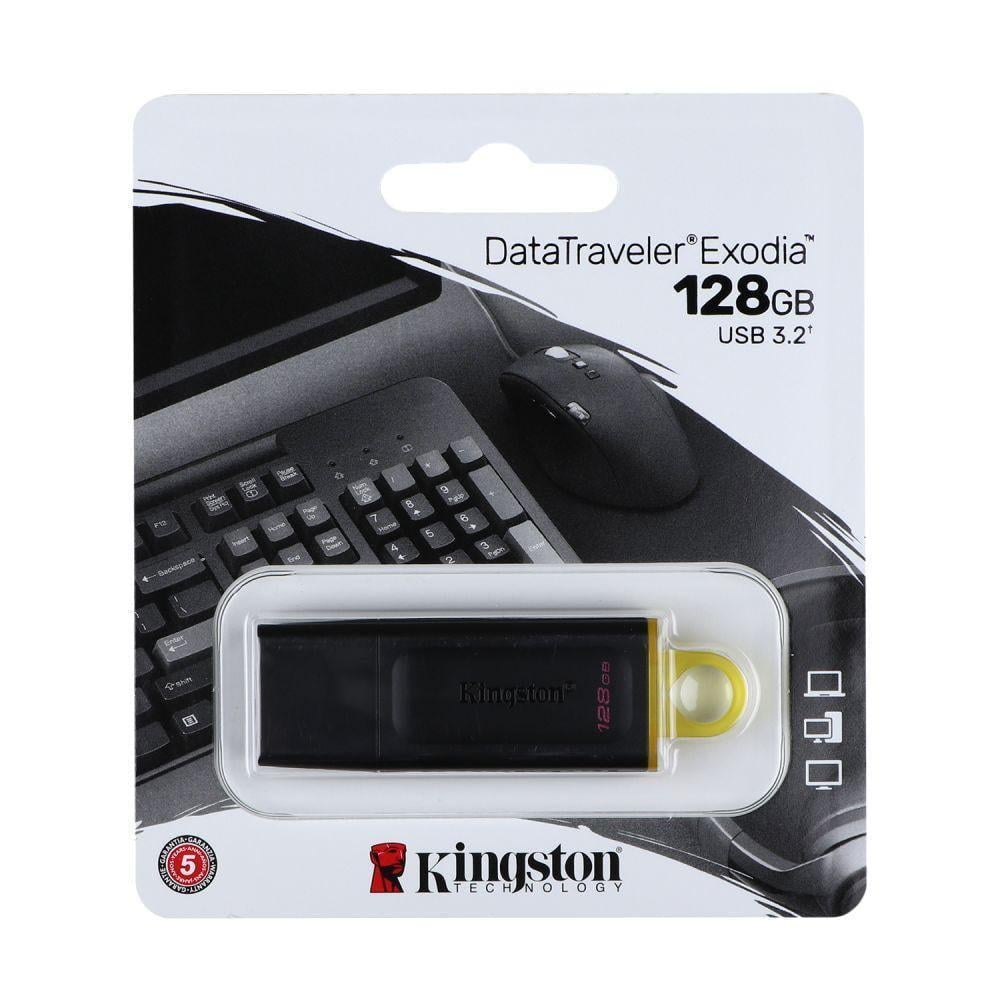 Флэш-память USB Kingston DataTraveler Exodia 3.2 128 Гб Черно-желтый (3008473616)