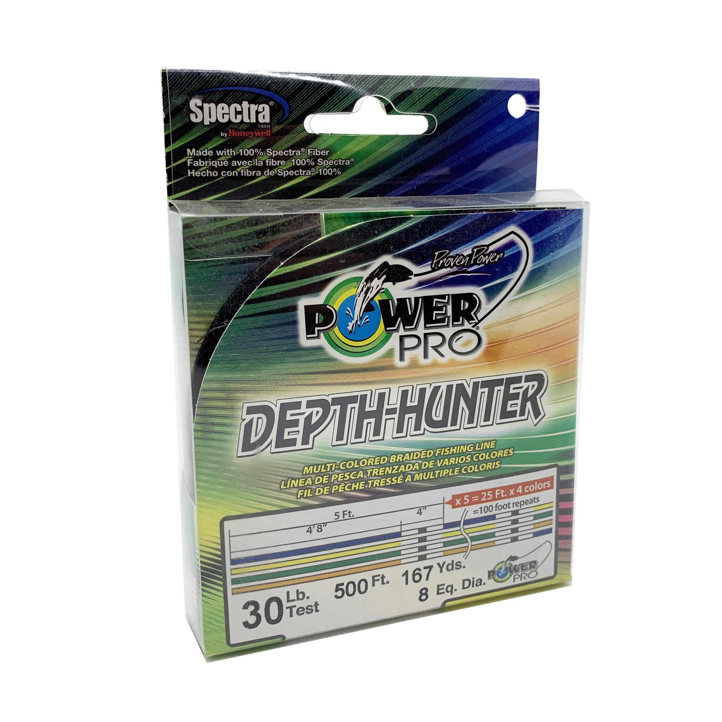 Шнур PowerPro Depth-Hunter Multicolor EQ.DIA.8 30 lb 153 м 0,28 мм (6855)