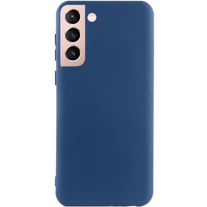 Противоударный чехол Silicone Cover Lakshmi Full Camera (AA) для Samsung Galaxy S21 Navy Blue