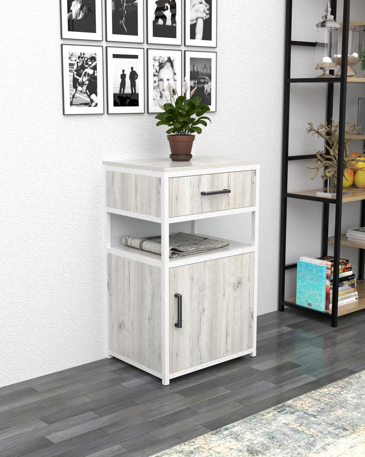 Тумба з шухлядою EcoLoft Мірена лофт (DSP-1516W-2) Тумба з шухлядою EcoLoft Мірена лофт (DSP-1516W-2)