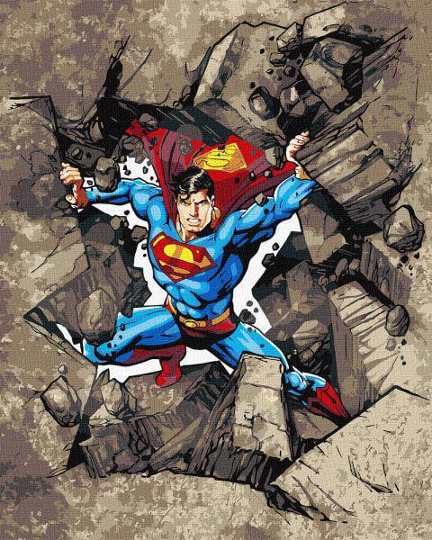 Картина по номерам Ideyka Superman: Сквозь камни 40х50 см (Id-KHO5243)