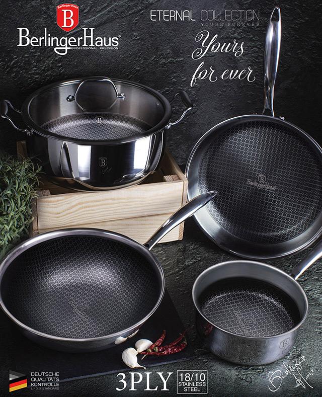 Каструля Berlinger Haus Eternal Collection з 3-шаровими стінками 2,4 л - фото 3 Каструля Berlinger Haus Eternal Collection з 3-шаровими стінками 2,4 л - фото 3