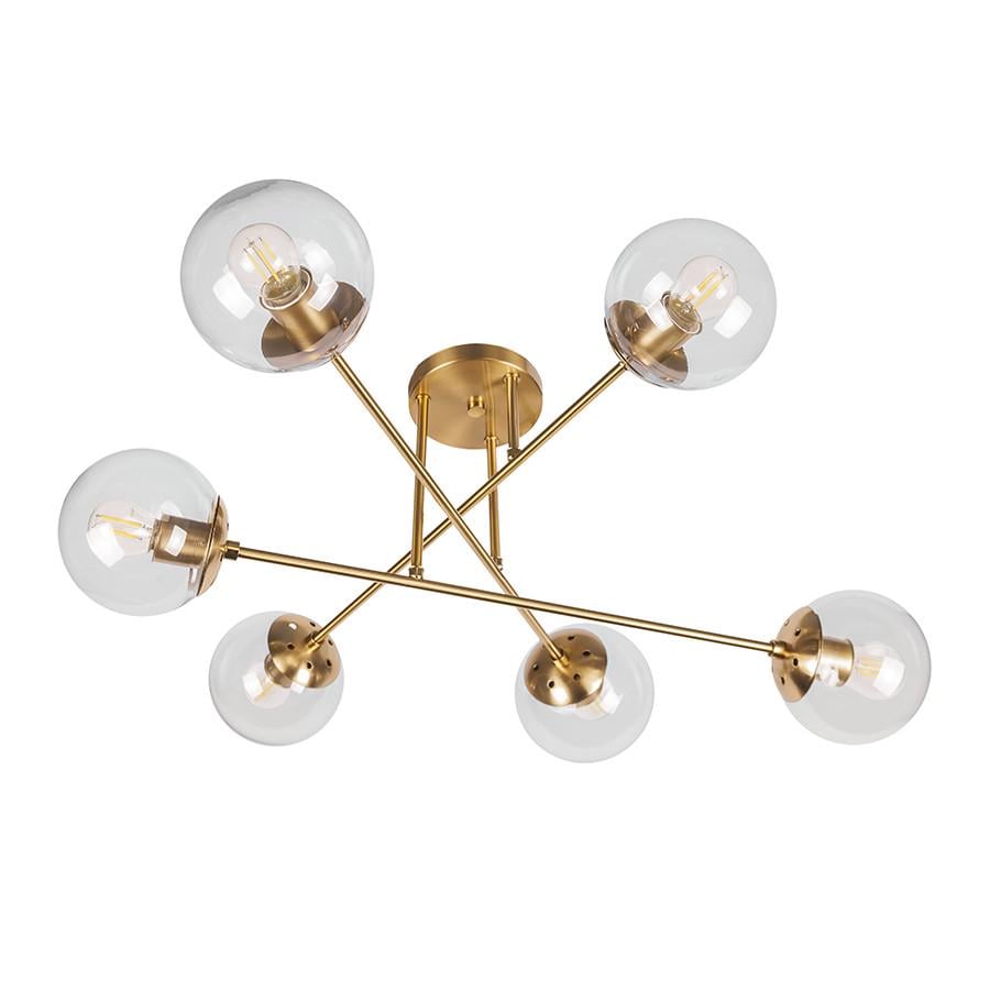 Люстра 7529804-6 BRZ+CL Бронзовий/Прозорий (LVS4927) - фото 1