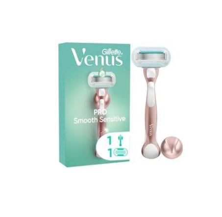 Станок для бритья женский Venus PRO Sensitive Extra Smooth Rose Gold с 1 сменными картриджем