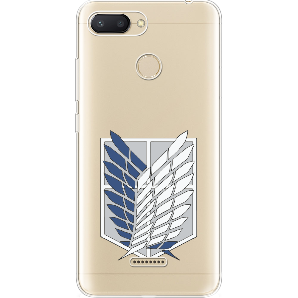 Чехол Boxface Xiaomi Redmi 6 Атака Титанов Крылья Свободы Прозрачный силикон (34858-bk88-34858)