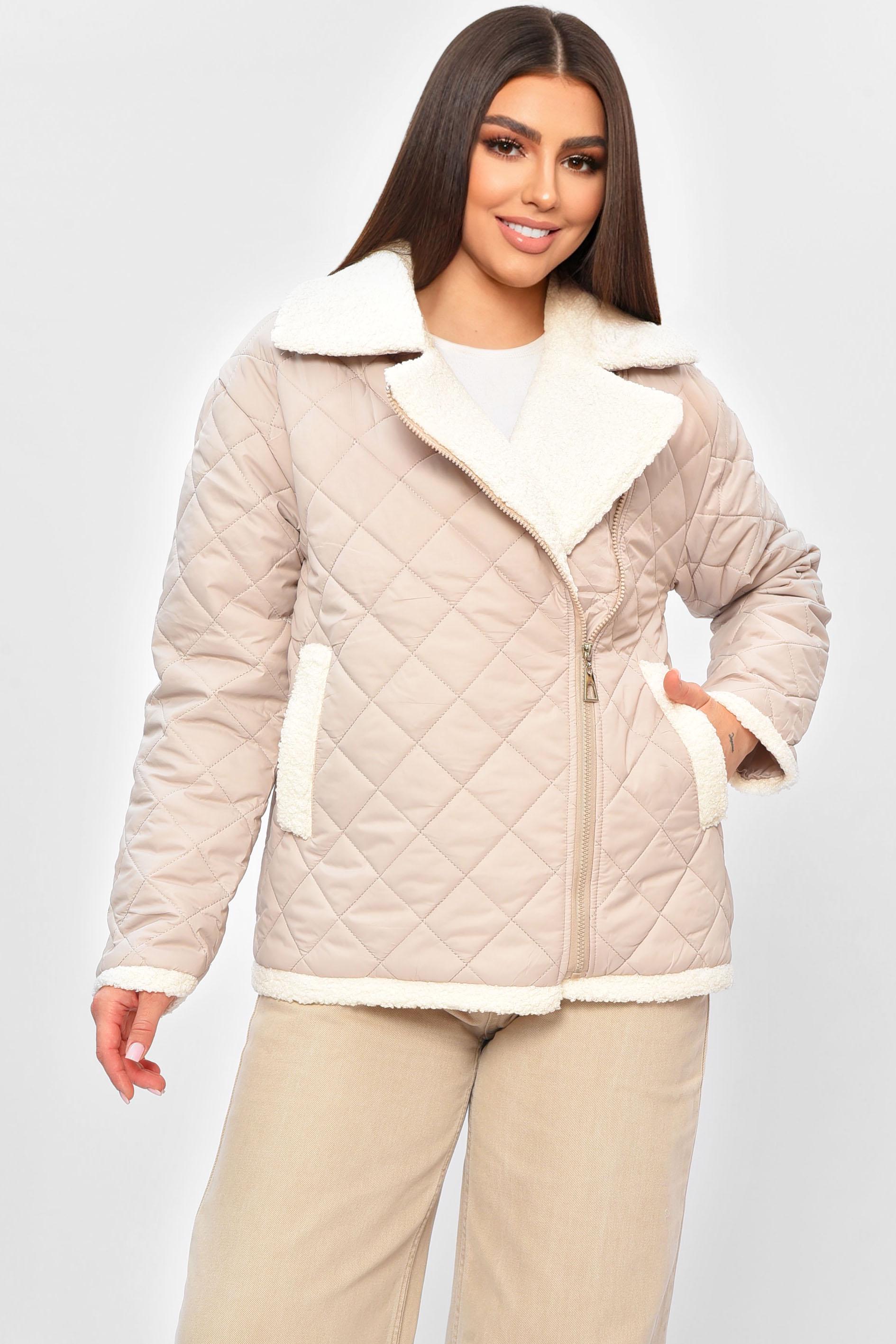 Куртка женская демисезонная M Бежевый (201895)