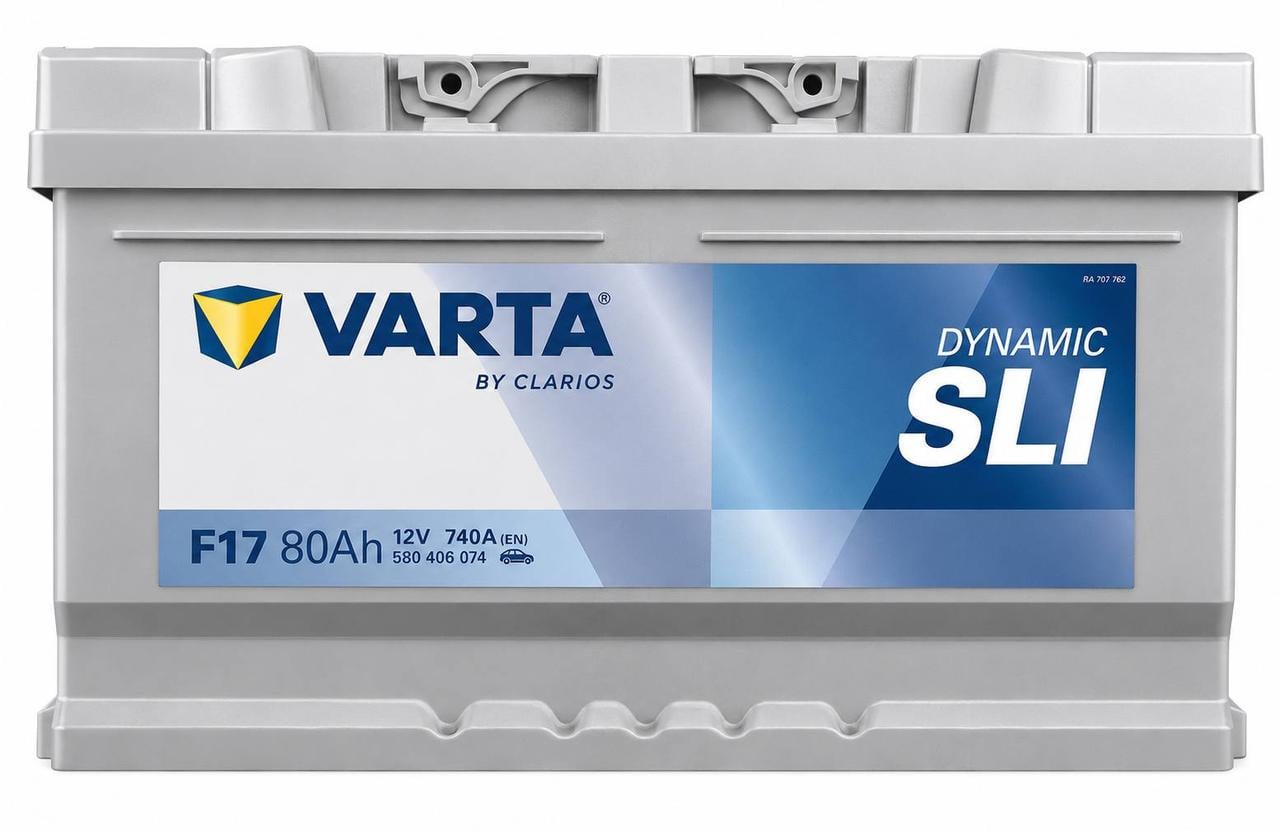 Аккумулятор автомобильный Varta F17 80 Ah 740A R+ 12V низкобазовый (3141057409) Аккумулятор автомобильный Varta F17 80 Ah 740A R+ 12V низкобазовый (3141057409)