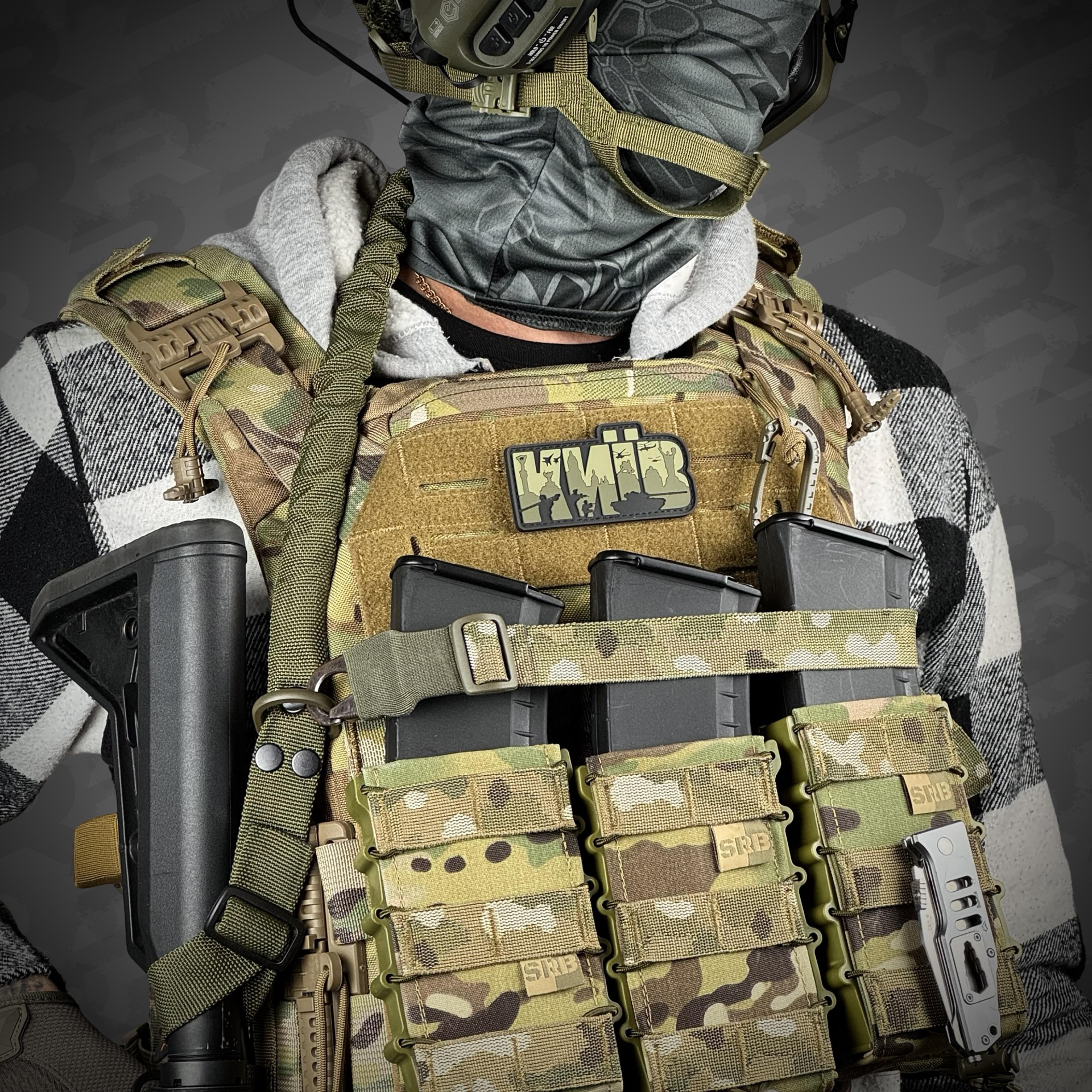 Ремінь для зброї одно/двоточковий еластичний Ragnarok FORSETI Мультикам - фото 5