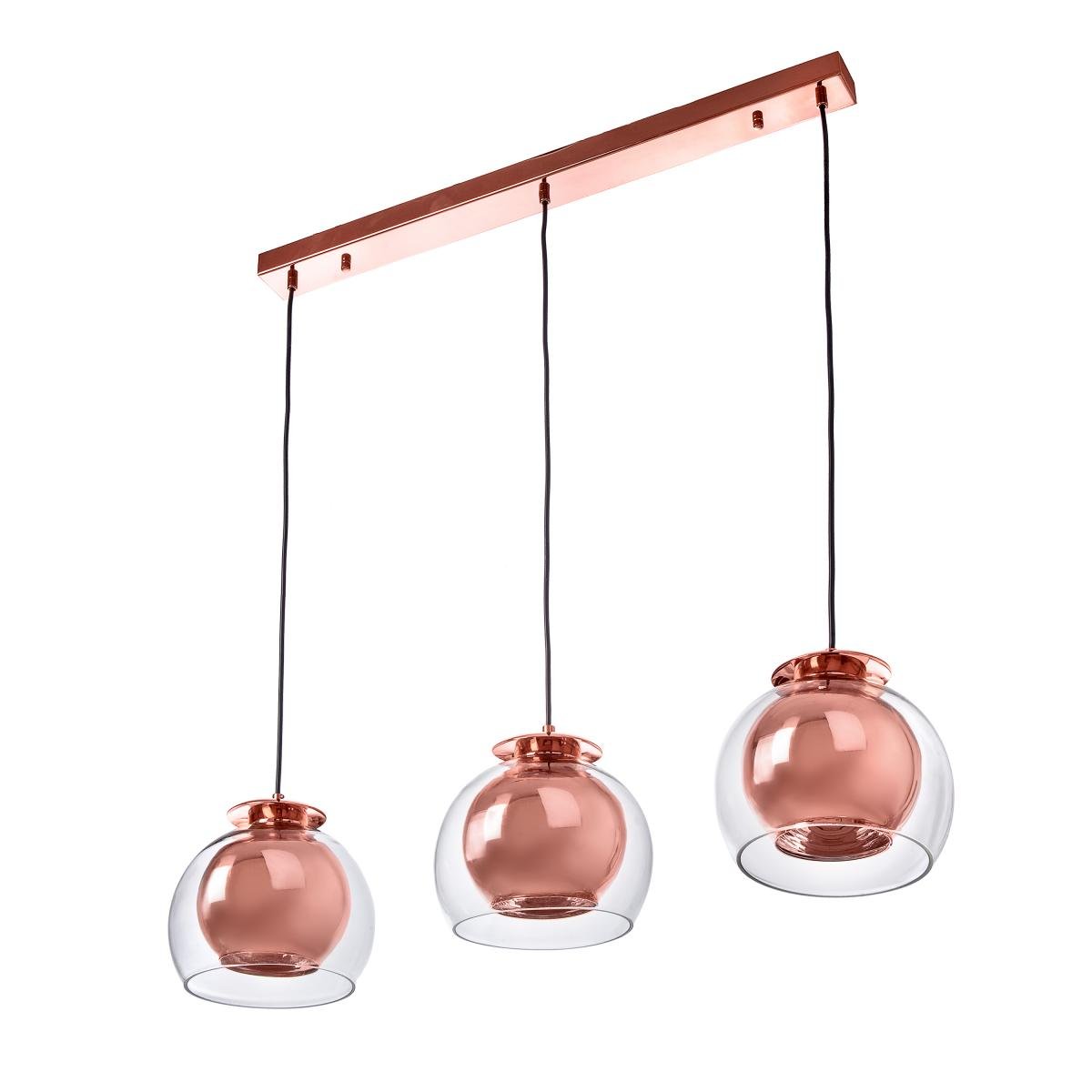 Люстра потолочная лофт подвесная Brille BL-544S/3 E27 G на 3 плафона