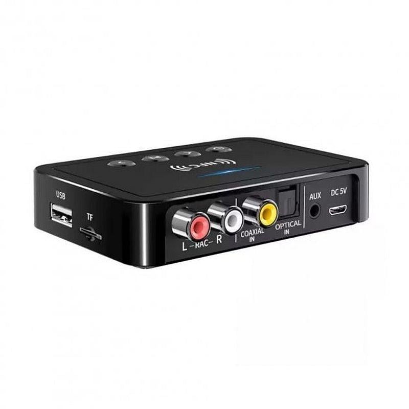 Автомобильный аудиоприемник Vikefon M6 2в1 NFC Bluetooth 5.0 для TV PC Transmitter + Receiver Черный Автомобильный аудиоприемник Vikefon M6 2в1 NFC Bluetooth 5.0 для TV PC Transmitter + Receiver Черный