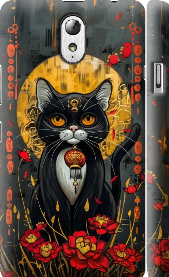 Чехол на Lenovo Vibe P1m China Cat (6134m-154-42517)