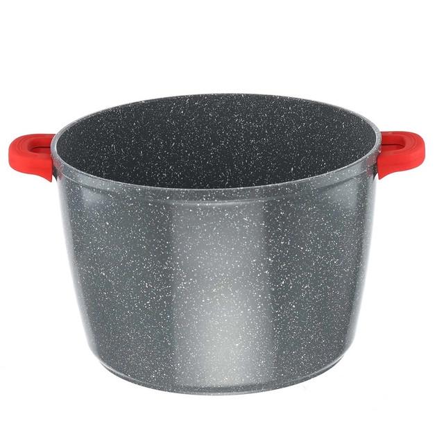Каструля кругла з мармуровим покриттям 10,9 літра - фото 3