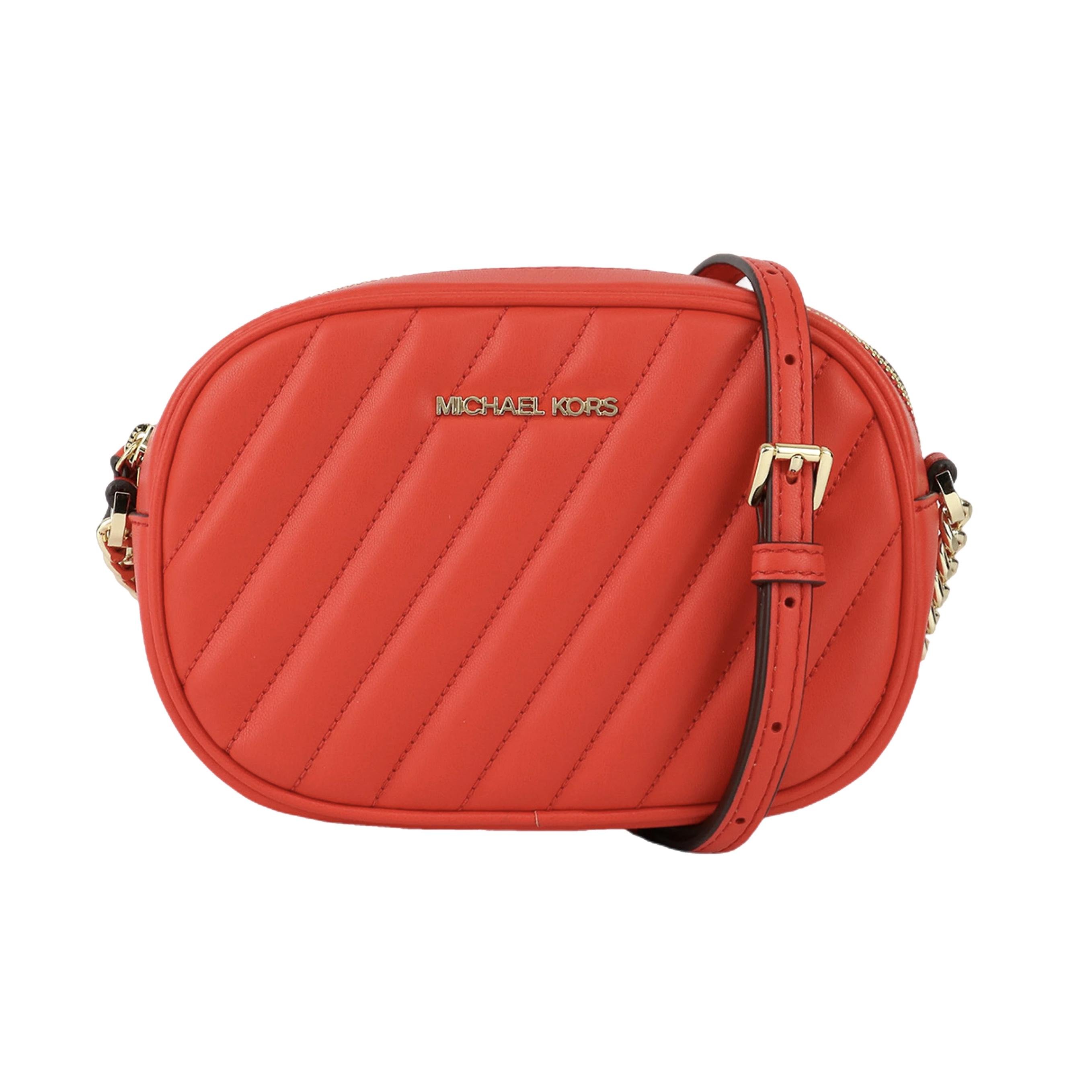 Сумка Michael Kors Rose Small Oval Camera Cross Vegan Faux Leather 35S1GX0C1U Красный (42208)