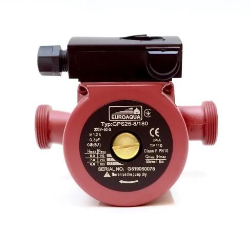 Циркуляционный насос Euroaqua GPS 25-8/180 с гайкой (30083266)