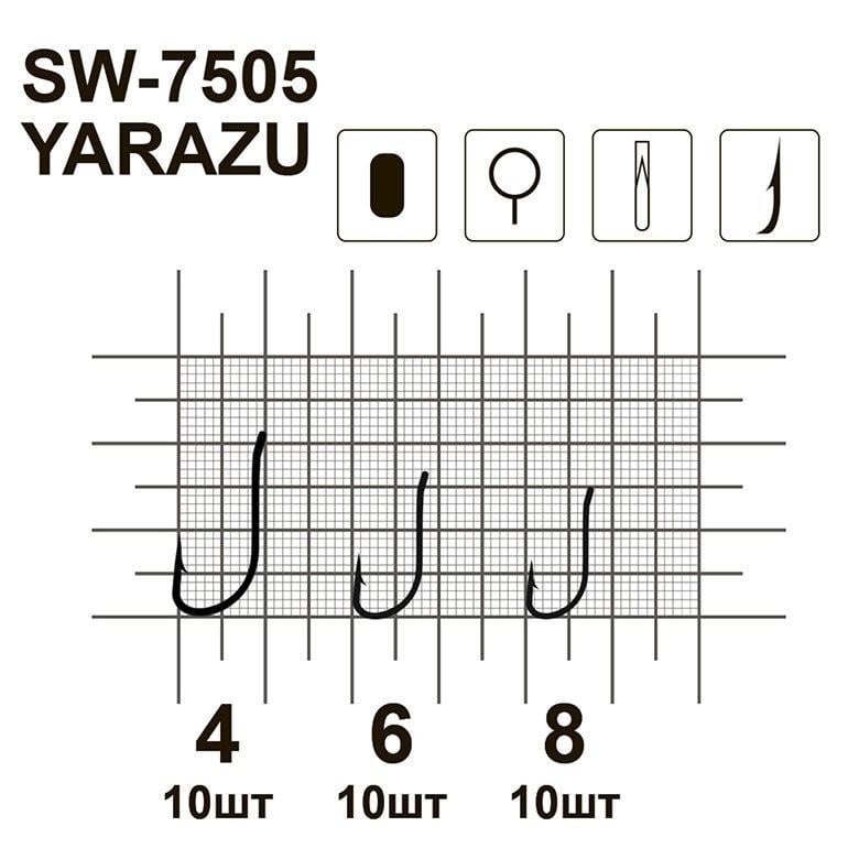 Крючки MiniMax Yarazu SW-7505 №6 10 шт. - фото 3