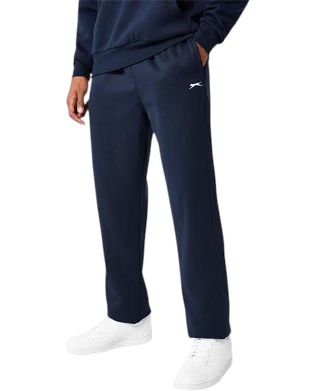 Спортивные штаны мужские прямые Slazenger 482011.22 флисовые L Темно-синий (2482011224305)