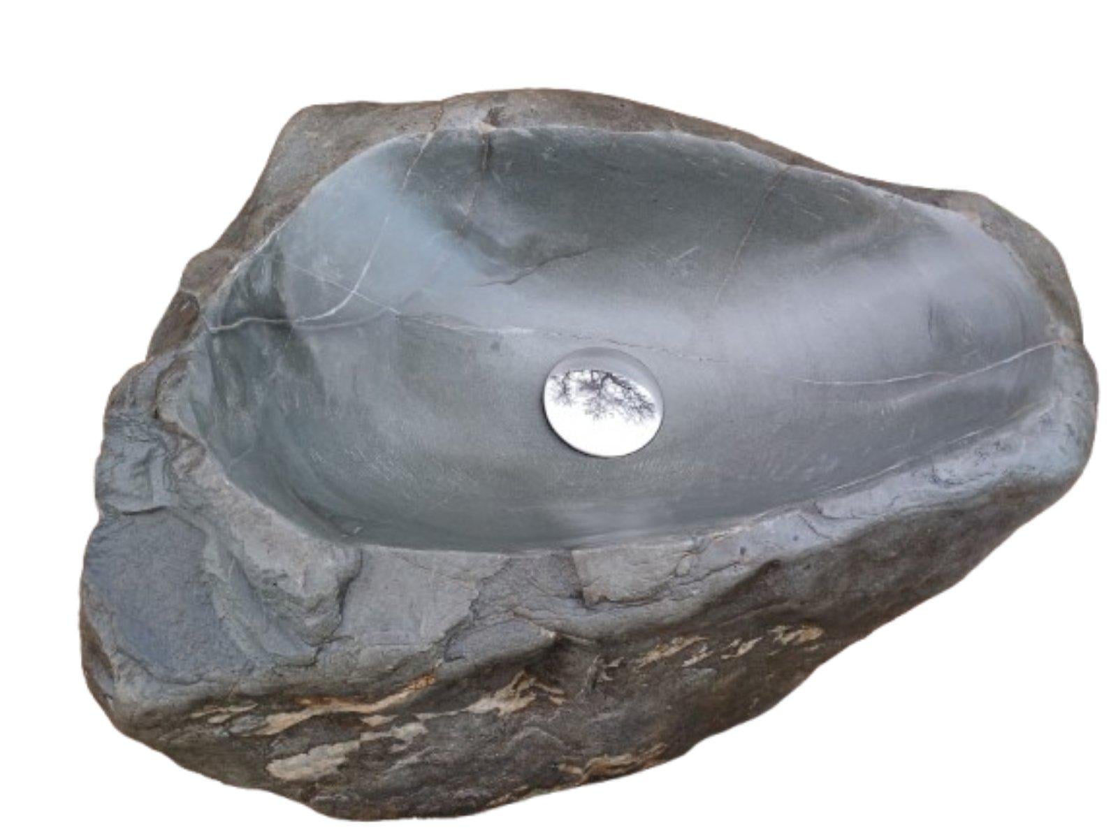 Умывальник в ванную комнату из натурального камня ручной работы 46х35 см