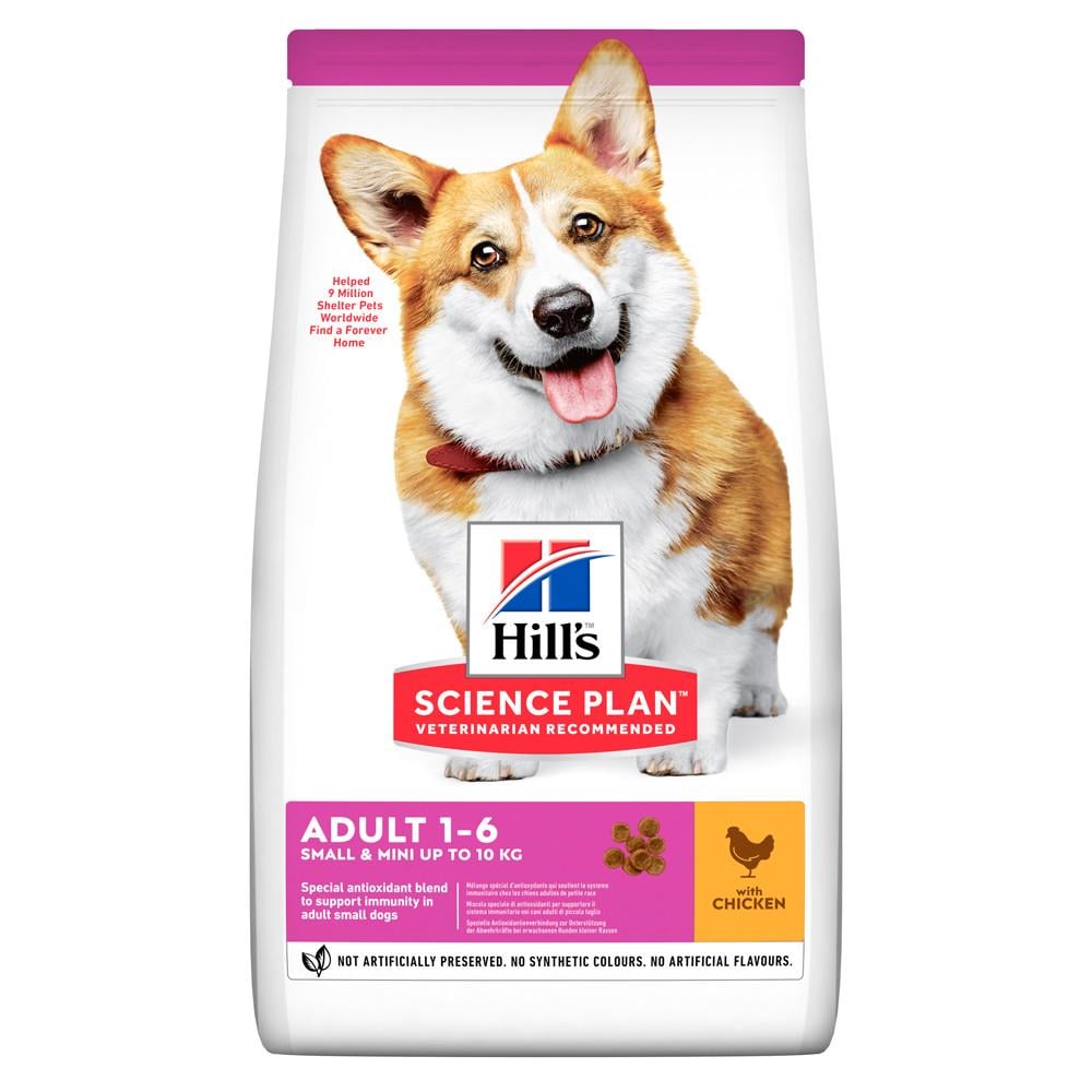 Корм сухой для собак мелких пород Hills SP Small&Mini Chicken с курицей 1,5 кг (2821)