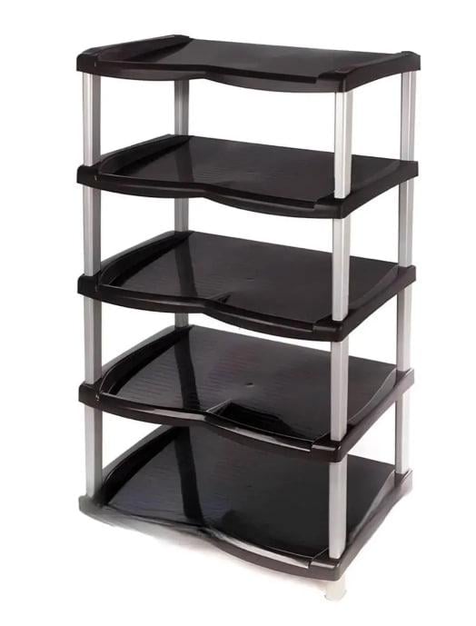Полиця для взуття 5-ярусна Normal Чорно-сірий (29885927) - фото 1 Полиця для взуття 5-ярусна Normal Чорно-сірий (29885927) - фото 1