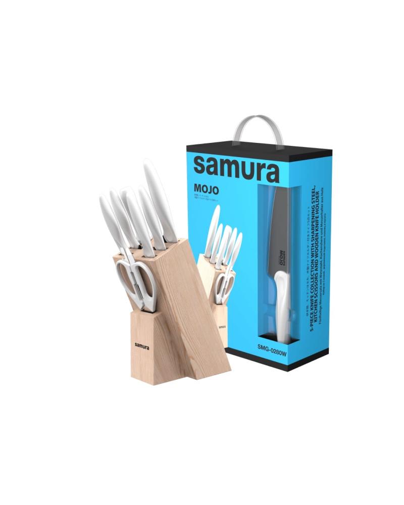 Набор ножей Samura Mojo 8 пр. (SMJ-0280W) Набор ножей Samura Mojo 8 пр. (SMJ-0280W)