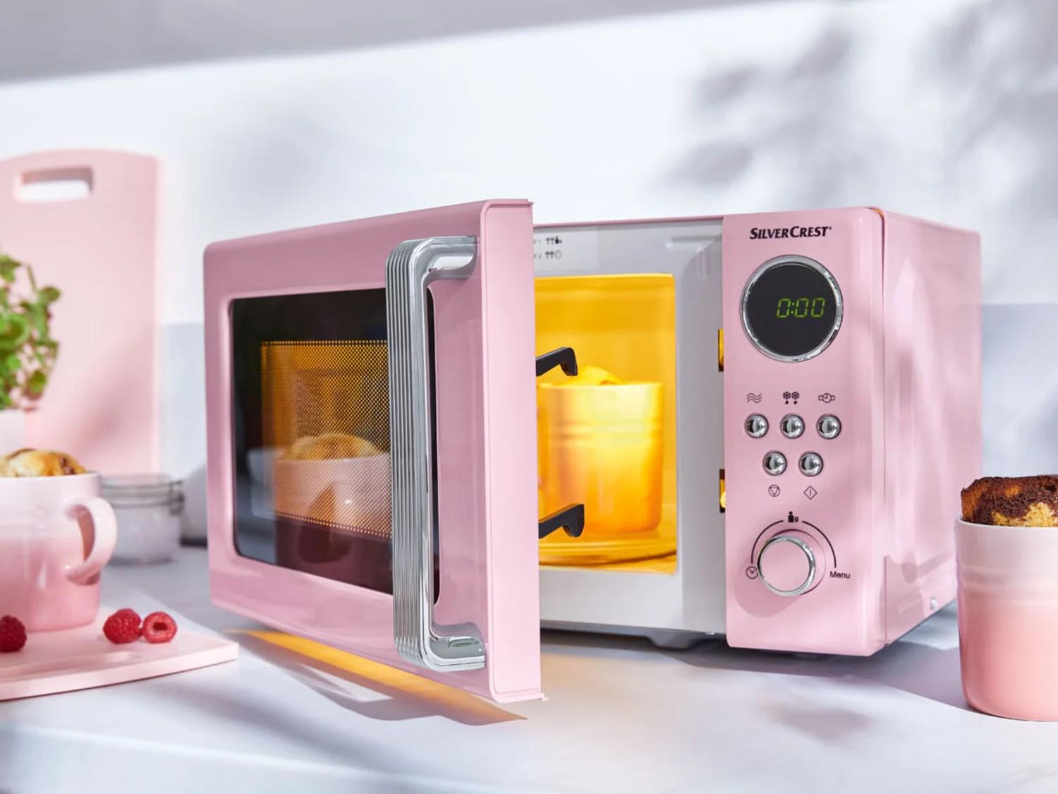 Мікрохвильова піч Silver Crest SMWC 700 C1 17 л 700 Вт Рожевий (70238248) - фото 4