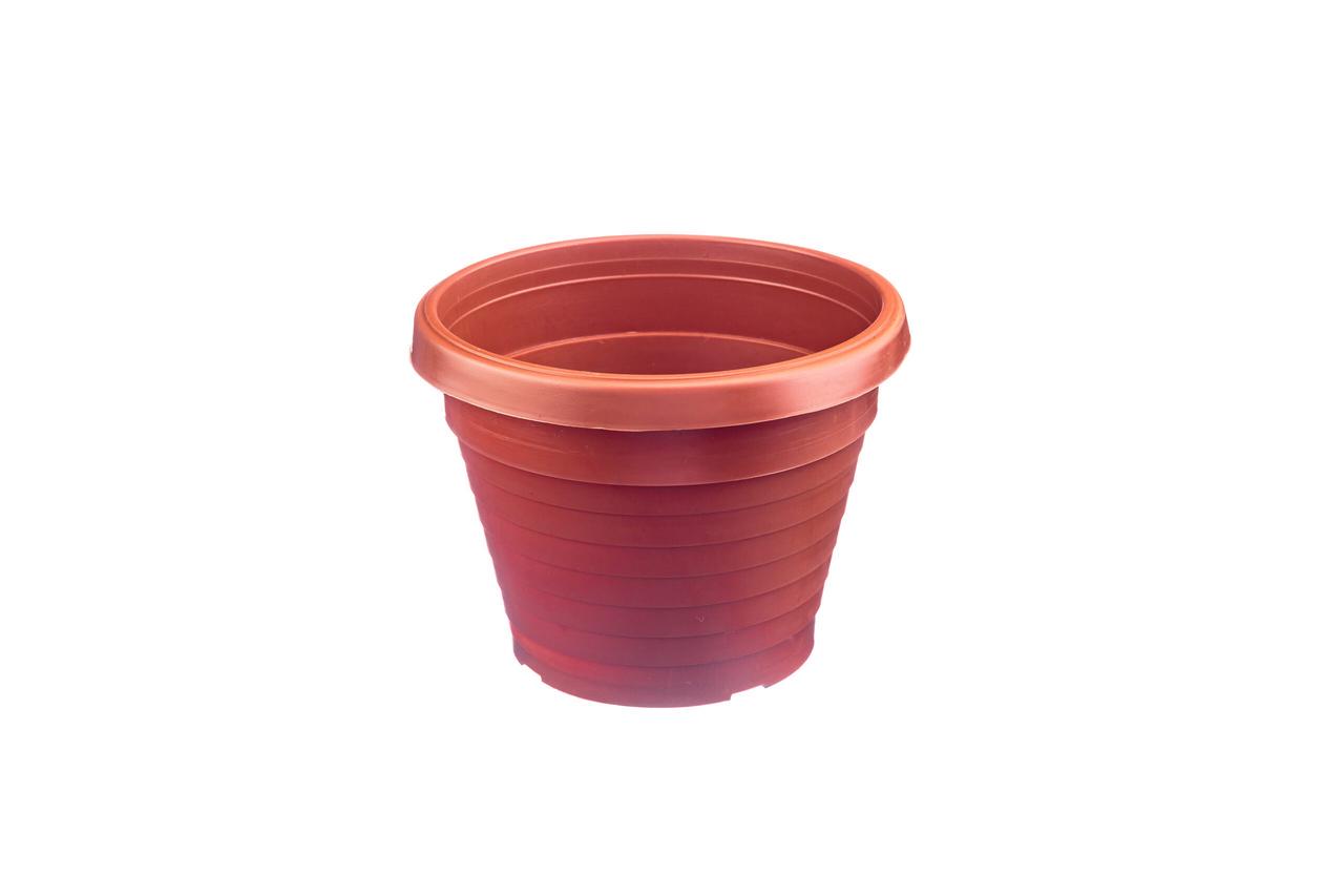 Горшок фигурный 0,8 л D-130 мм Коричневый Горшок фигурный 0,8 л D-130 мм Коричневый