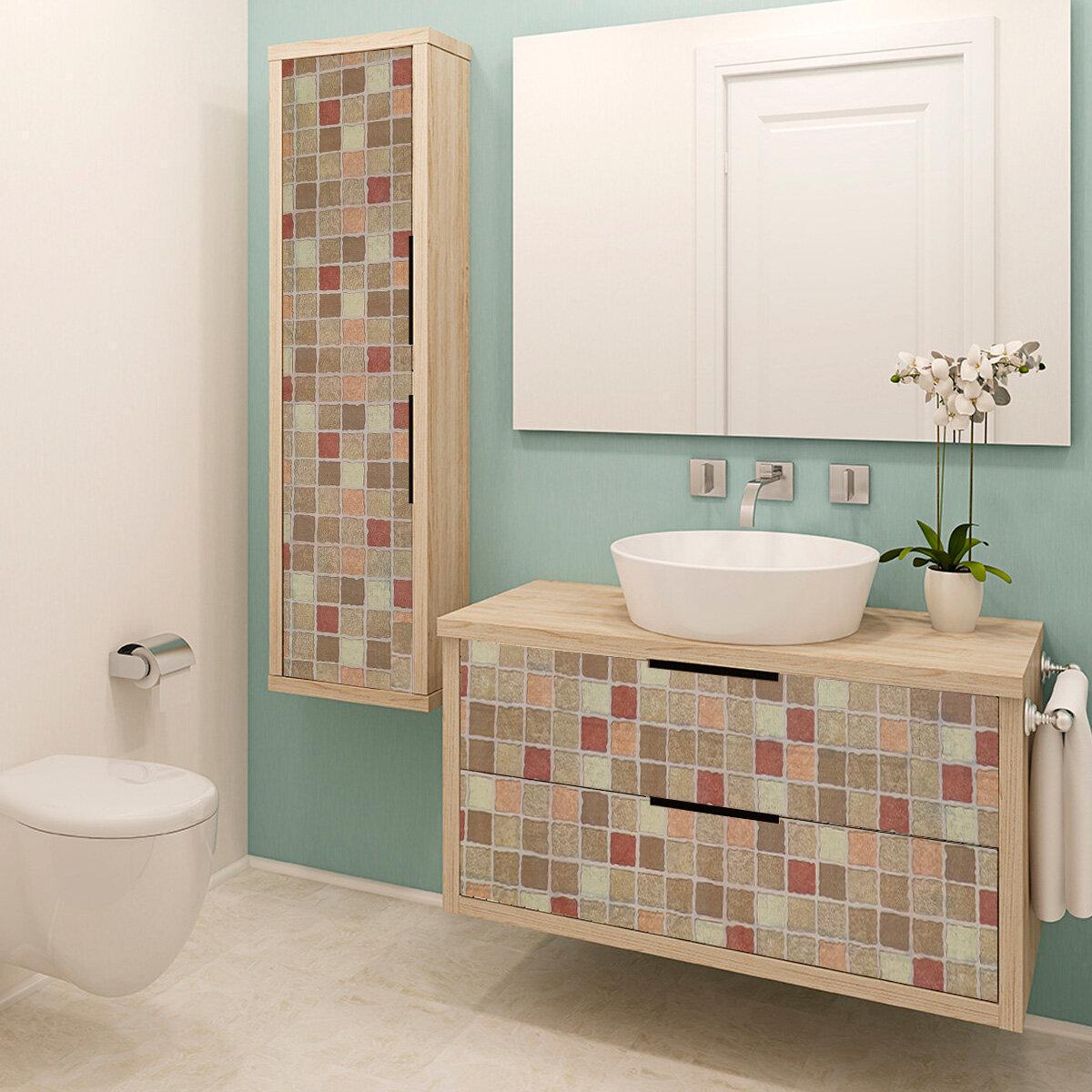 Плівка самоклеюча 0,45х10 м х0,07 мм Червона мозаїка SW-00000832 - фото 5 Плівка самоклеюча 0,45х10 м х0,07 мм Червона мозаїка SW-00000832 - фото 5